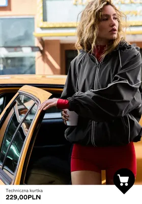 Techniczna kurtka promocja w Bershka