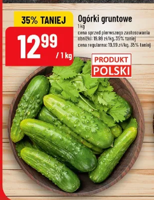 Ogórki gruntowe promocja w POLOmarket