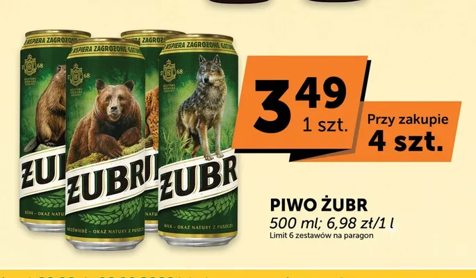 Piwo Żubr promocja w Euro Sklep