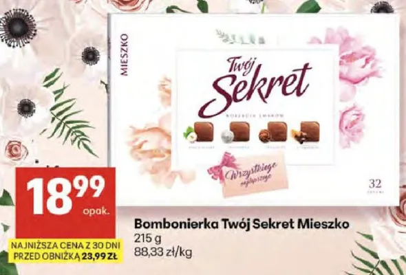 Bombonierka Twój Sekret Mieszko promocja w Delikatesy Centrum