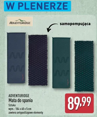 Mata do spania samopompująca Adventuridge 184x60x5cm promocja w Aldi