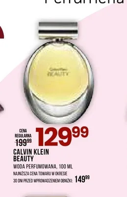 Woda perfumowana Calvin Klein Beauty promocja w Drogerie Natura