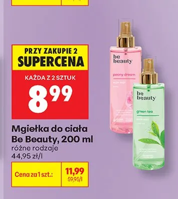 Mgiełka do ciała Be Beauty Peony Dream promocja w Biedronka