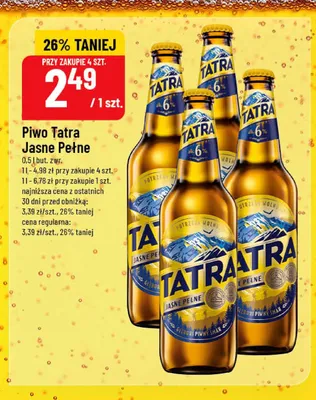 Piwo Tatra promocja w POLOmarket