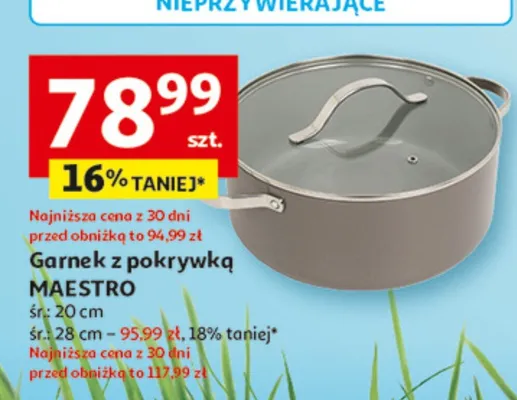 Garnek z pokrywką MAESTRO promocja w Auchan