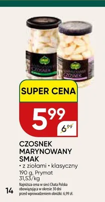 Czosnek marynowany Smak klasyczny promocja w Chata Polska