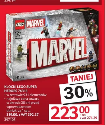 Klocki LEGO Super Heroes 76313 promocja w Selgros