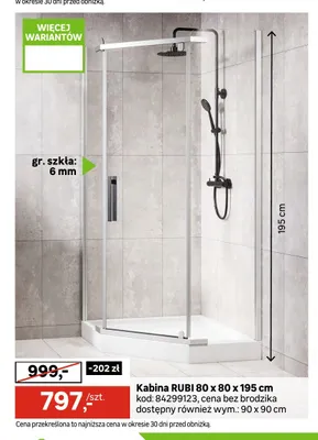 Kabina Rubi promocja w Leroy Merlin