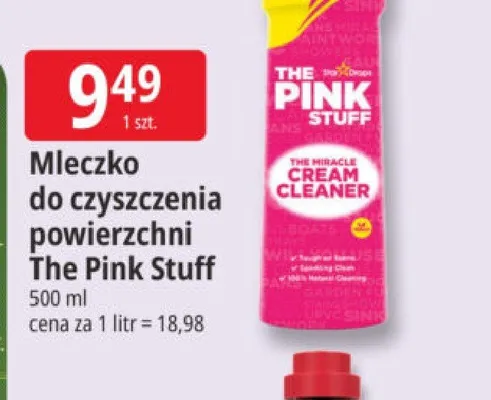 Mleczko do czyszczenia powierzchni The Pink Stuff The Miracle Cream Cleaner promocja w Leclerc