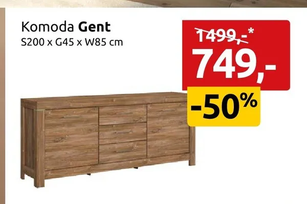 Komoda Gent promocja w Black Red White