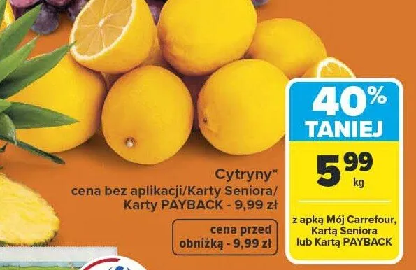 Cytryny promocja w Carrefour
