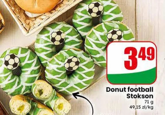 Donut football Stokson promocja w Dino