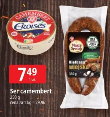 Ser camembert Croises promocja w Leclerc