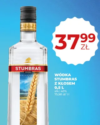 Wódka Stumbras z kłosem promocja w Duży Ben