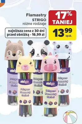 Flamastry Strigo Kot promocja w Carrefour