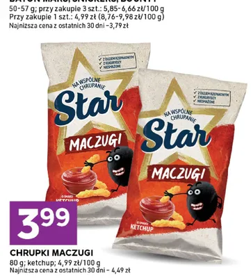 Chipsy maczugi ketchup promocja w Stokrotka