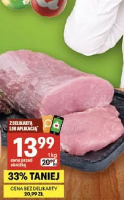 Schab wieprzowy bez kości promocja w Delikatesy Centrum