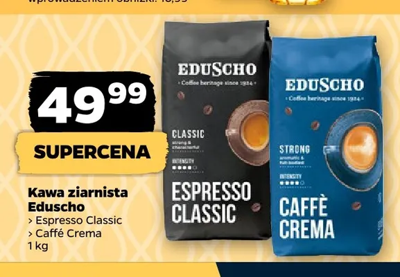 Kawa ziarnista Espresso Classic Eduscho promocja w Netto