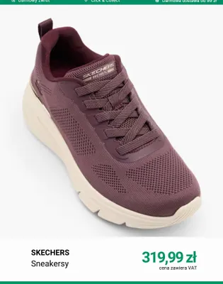 Sneakersy Skechers promocja w Deichmann