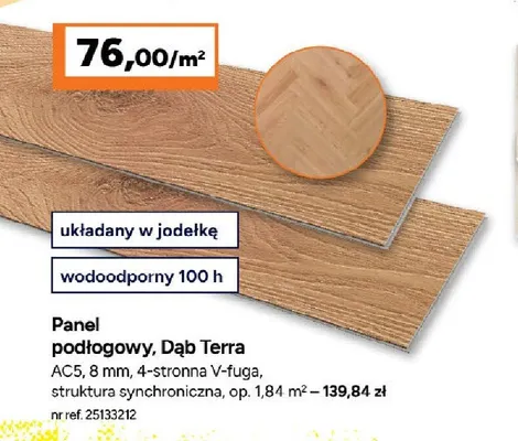 Panel podłogowy Dąb Terra promocja w Bricoman