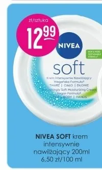 Krem intensywnie nawilżający Nivea Soft promocja w Drogerie Jasmin