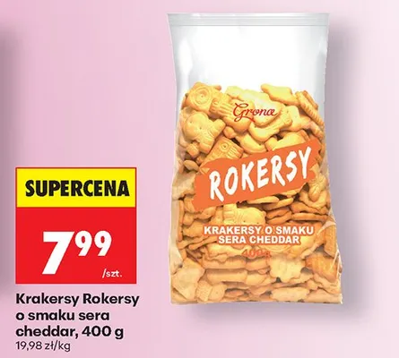 Krakersy o smaku sera cheddar promocja w Biedronka