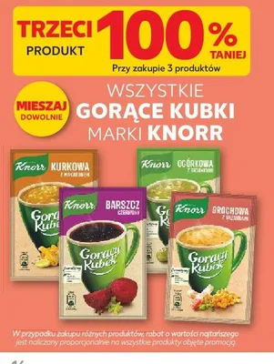 Gorący Kubek KNORR Grochowa z grzankami promocja w Kaufland