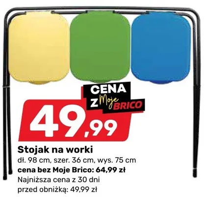 Stojak na worki promocja w Bricomarche