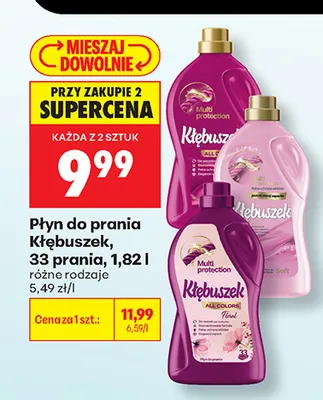 Płyn do prania Kłębuszek promocja w Biedronka