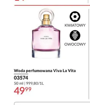 Woda perfumowana Viva La Vita promocja w AVON