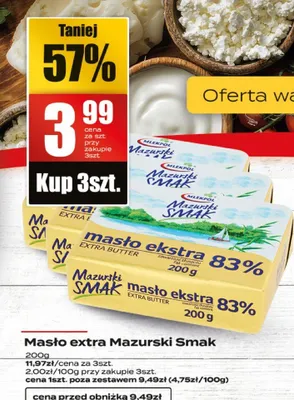 Masło extra promocja w Supeco