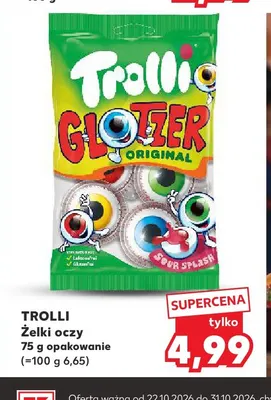 Żelki oczy Trolli promocja w Kaufland