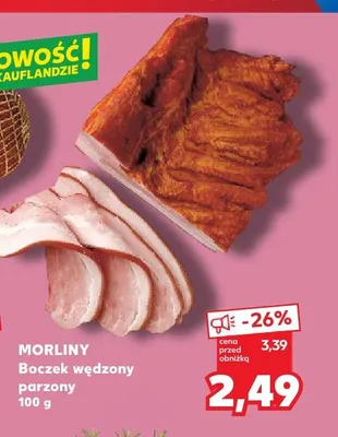 Boczek wędzony parzony Morliny promocja w Kaufland