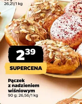 Pączek z nadzieniem wiśniowym promocja w Netto