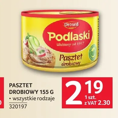 Pasztet drobiowy Podlaski Drosed promocja w Selgros