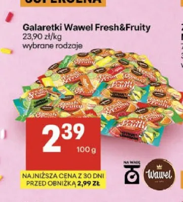 Galaretki Wawel Fresh & Fruity promocja w Delikatesy Centrum