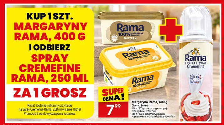 Spray Cremefine Rama promocja w Twój Market