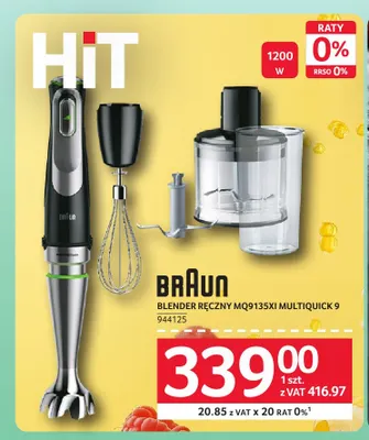 Blender ręczny MQ9135XI MultiQuick 9 Braun promocja w Selgros