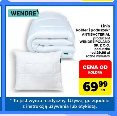 Kołdra Antibacterial Wendre promocja w Carrefour