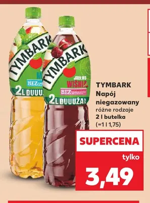 Napój niegazowany jabłko-mięta Tymbark promocja w Kaufland