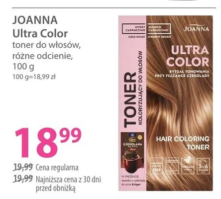 Toner do włosów Ultra Color różne odcienie Joanna promocja w Hebe