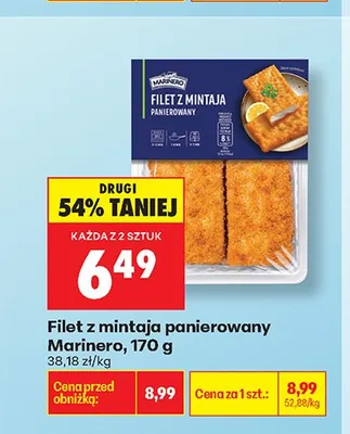 Filet z mintaja panierowany Marinero promocja w Biedronka