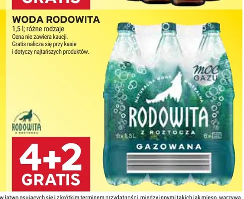 Woda gazowana Rodowita z Roztocza promocja w Stokrotka