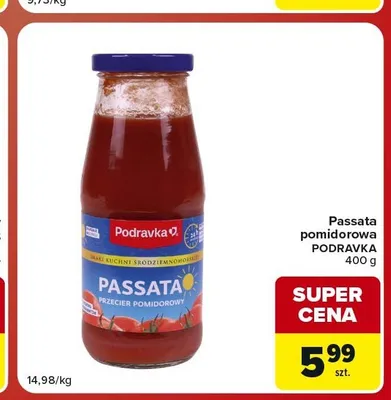 Passata pomidorowa Podravka promocja w Carrefour Market
