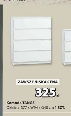 Komoda TANGE promocja w Jysk