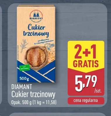 Cukier trzcinowy Diamant promocja w Aldi