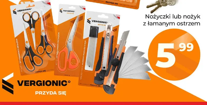 Nożyczki uniwersalne Vergionic 3-pak promocja w POLOmarket