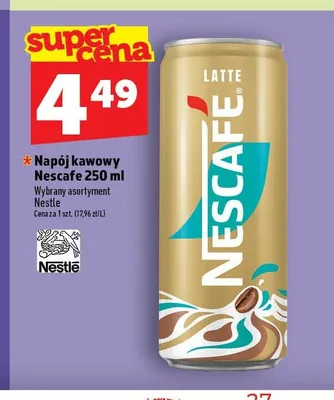 Napój kawowy Nescafe Latte promocja w TOPAZ