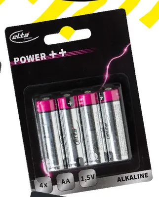 Baterie alkaliczne Aa Elta 4-pak promocja w Tedi