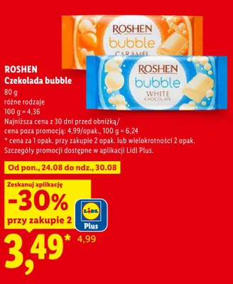 Czekolada biała Roshen Bubble White promocja w Lidl